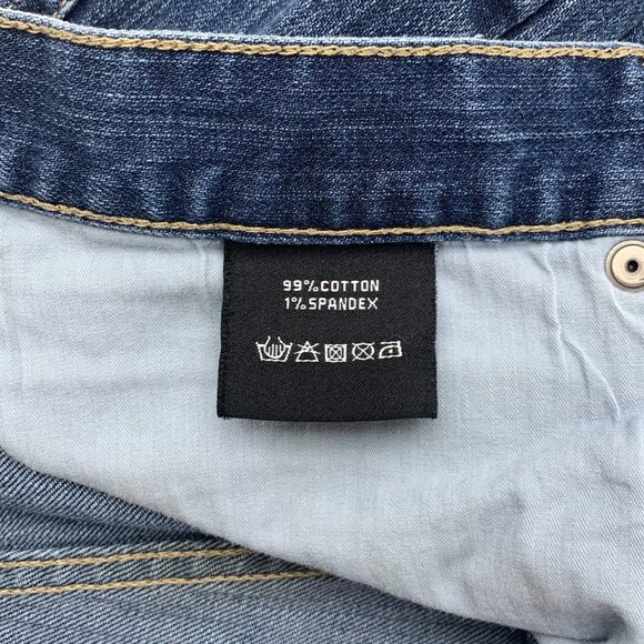 American Tall Carman Tapered Fit Jeans Mens Size 38x36 Blue - Picture 3 of 5